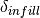 \delta_{infill}