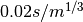 0.02 s/{m}^{1/3}