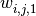 w_{i,j,1}^{\*}