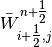 \bar{W}_{i+{\tfrac{1}{2}} ,j}^{n+{\tfrac{1}{2}} }